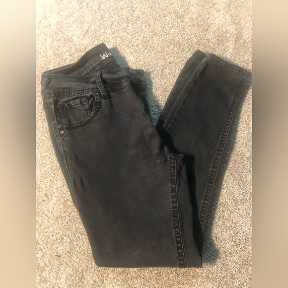WALLFLOWER BLACK SKINNY JEANS‎ SZ. 11 - Picture 1 of 13